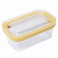 thumbnail image 1 of Caja de mantequilla amarilla con tapa de sellado y cortador de acero inoxidable, 1 of 6
