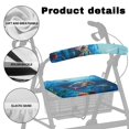 thumbnail image 5 of HELLHERO Marine Ecological Trends Seat & Backrest Covers & Rollator Seat Covers Suitable for Parks Dust Proof Removable Easy to Install Stretchable Material, 5 of 7