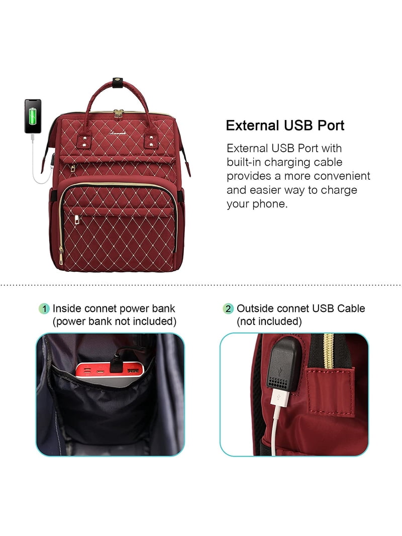 Water Resistant Anti Theft Laptop Backpack with Stethoscope Case Fits 15.6 Amazon.com: LOVEVOOK Nurse Backpack Laptop Backpack for  main image 4