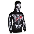 thumbnail image 3 of Women Full Face Mask Skull Skeleton Sweatshirt Halloween Costume Hoodie Black XXL, 3 of 6