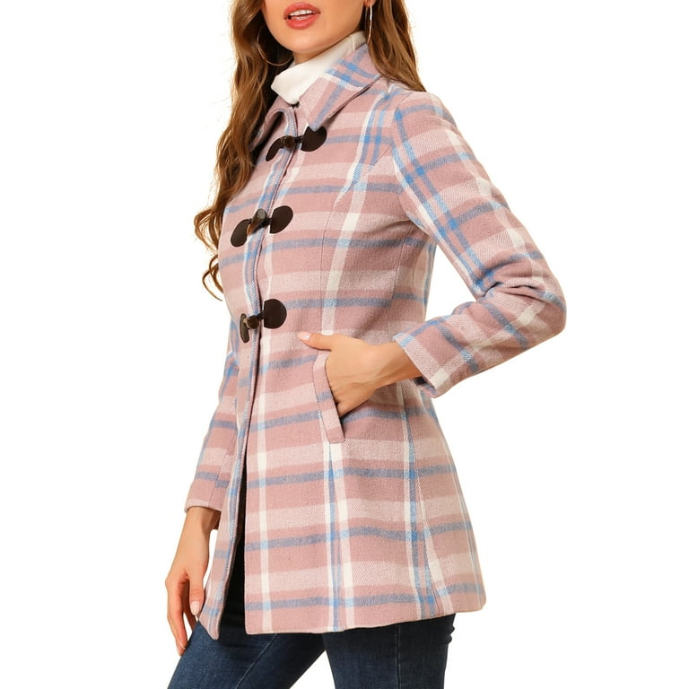 Ladies pink top duffle coat