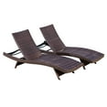 thumbnail image 3 of BARONAGE 79"(L)*27.50"(W)*15"(H) Outdoors Salem Pe Wicker Chaise Lounge(DOUBLE), cushions for patio/garden/indoors/poolside/backyard/balcony, Brown Multi, 3 of 11