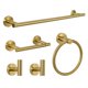 thumbnail image 1 of Toalleros de 5 piezas para baño Juego de accesorios de baño de acero inoxidable Soporte para toallas de baño Juego de barra de toalla de baño resistente montado en la pared Juego de accesorios de baño, 1 of 5