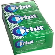 Orbit Spearmint Sugar Free Chewing Gum - 14 Ct Bulk Box