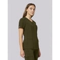 thumbnail image 3 of Scrubstar Performance Women’s Shaped Antimicrobial Mesh Panel V-Neck Scrub Top, Sizes XS–3XL, 3 of 9