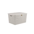 thumbnail image 1 of Caja de Ratán Plástico La Ardilla C/Tapa 29 cm Blanco, 1 of 2