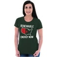 thumbnail image 3 of USA Renewable Energy Climate Change Women's T Shirt Ladies Tee Brisco Brands 2X, 3 of 6