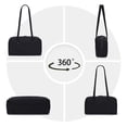 thumbnail image 5 of Slouchy Tote Bags Polka Dot Nylon Bowler Bag for Women Hobo Bags Large Shoulder Bag for Travel Work College, 5 of 8