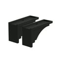 thumbnail image 4 of Mayne Fairfield 11" x 4" x 6.5" Black Plastic Decorative Window Box Brackets, 2 Pack, 4 of 9