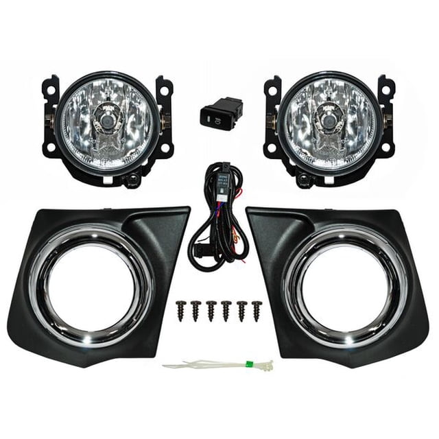 Par Faros Niebla Mitsubishi L200 2016 A 2018 Generica Con Parrilla Filo Cromado