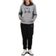 thumbnail image 1 of Gibobby Conjunto de sudadera informal para mujer Conjunto de sudadera con capucha para mujer con estampado y bolsillo, de manga larga y pantalones deportivos (Gris,XL), 1 of 5