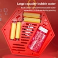 thumbnail image 5 of CYBIBO Bubble Machine,Firecracker Bubble Machine 20 Holes Light Music Handheld Bubble Machine Wedding Free Dipping Water New Year's Toys 100ml, 5 of 9