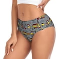 thumbnail image 2 of Fotbe Modern Excavator Calzones Estampados para Mujer – Ropa Interior de Algodón, Cómoda, Suave y Elástica-3X-Large, 2 of 6