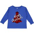 thumbnail image 3 of Inktastic Red Buffalo Plaid Christmas Tree Boys or Girls Long Sleeve Toddler T-Shirt, 3 of 5
