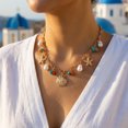 thumbnail image 3 of NICKSUN Boho Beach Seashell Imitation Pearl Layered Necklaces Collection, Multi-Style Ocean Starfish Seahorse Charm Beaded Chokers, Summer Tropical Vacation Dopamine Statement Jewelry, 3 of 8