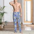 thumbnail image 4 of Salouo Watercolor Artwork Print Pajama Pants for Men, Lounge Pants Elastic Waistband Casual Men's sleepwear Loungewear Sleep Pajama Pant -X-Large, 4 of 7