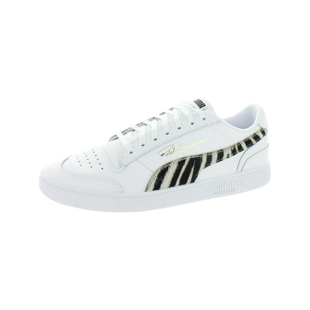 Puma Mens Ralph Sampson Lo Wild Calf Hair Fashion Sneakers White 8 Medium (D)