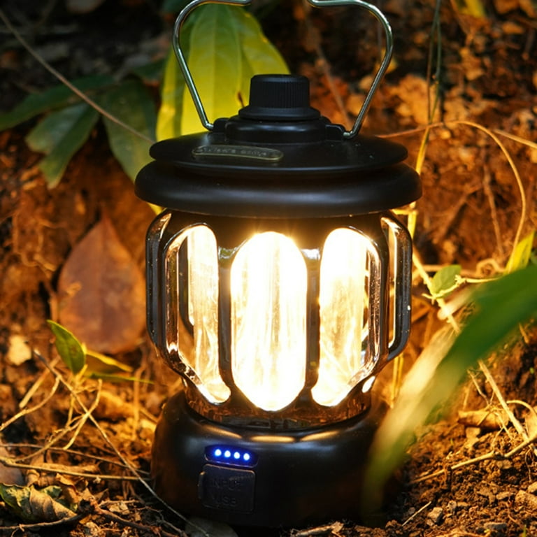XZ-08 Outdoor Camping Light,Free Folding Rechargeable LED Camping lantern,camp Tent Chandelier,4 Light Modes Camping Lighting Ambient Light,Perfect