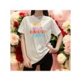 thumbnail image 1 of Playera Blusa Mujer con Frase Positiva Eres Bella Fabulosa y Fuerte Moda Casual Inspiradora Color Blanco Talla Extra Grande Marca Emil SaEs, 1 of 4
