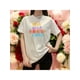 thumbnail image 1 of Playera Blusa Mujer con Frase Positiva Eres Bella Fabulosa y Fuerte Moda Casual Inspiradora Color Blanco Talla Grande Marca Emil SaEs, 1 of 4