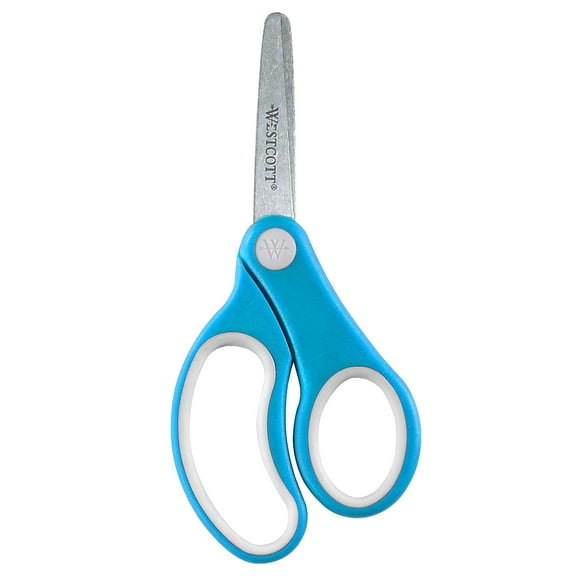 Westcott Kids Scissors, 5", Soft Handle, Multicolor, Preschool, 1-Count