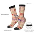 thumbnail image 4 of Rateoe Cute Lamas for Women Casual Calf Socks - Cute Crew Socks - Thin Soft Above Ankle Socks Size 5-11, 4 of 6