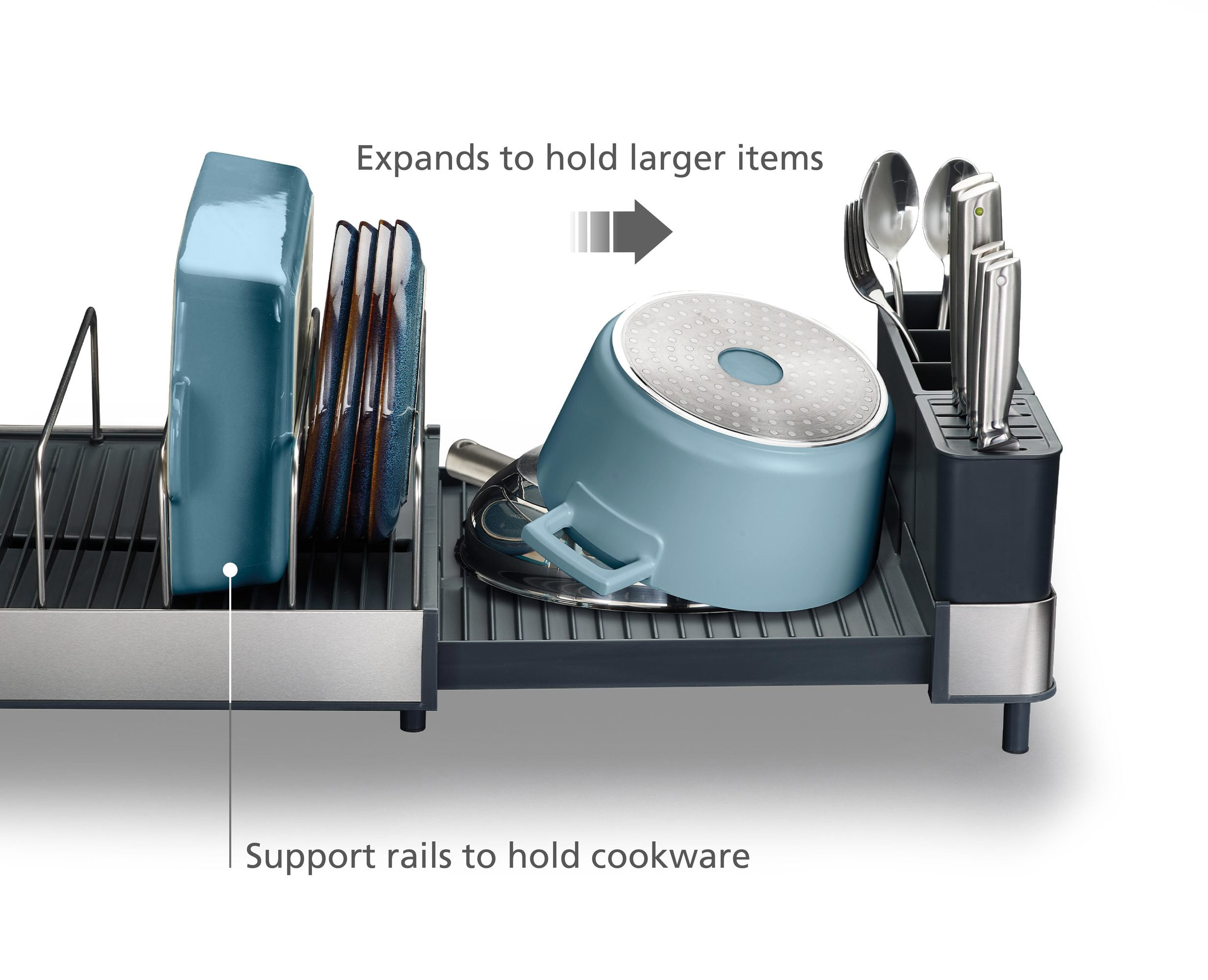 Joseph Joseph Extend Max Steel High-capacity Expanding Dish Rack