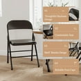 thumbnail image 3 of 2/4PCS Folding Chairs, Portable & Stackable Commercial Seat with Metal Frame, Heavy Duty Foldable Chairs for Office Wedding Party, 350 Pound Capacity, 3 of 9
