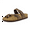 Brown, variant on Cushionaire Women's Luna Cork Footbed Sandals with Comfort, Wide Widths Available