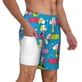 thumbnail image 3 of Goofa Color Dachshund Dog Printed Men's Swim Trunks Board Shorts Quick Dry Mens Swimming Trunks with Compression Liner,Breathable Fit Hawaii Beach Shorts-X-Large, 3 of 9