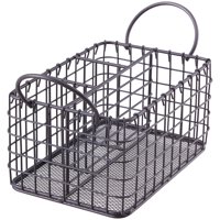 Better Homes & Gardens Antiqued Grey Wire Caddy with Handles