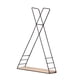thumbnail image 5 of Estantería triangular de pared de madera para almacenamiento, estantería multiusos para colgar en la pared. negro, 5 of 9