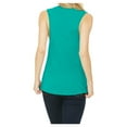 thumbnail image 2 of Yellow Rooster Women's Flowy Scoop Muscle Tank Teal Small, 2 of 4