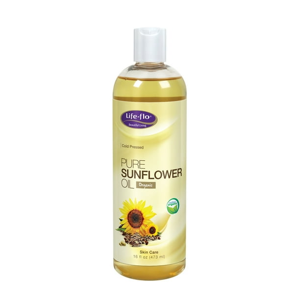 LifeFlo Pure Sunflower Oil, Organic Complexion & Body Moisturizer