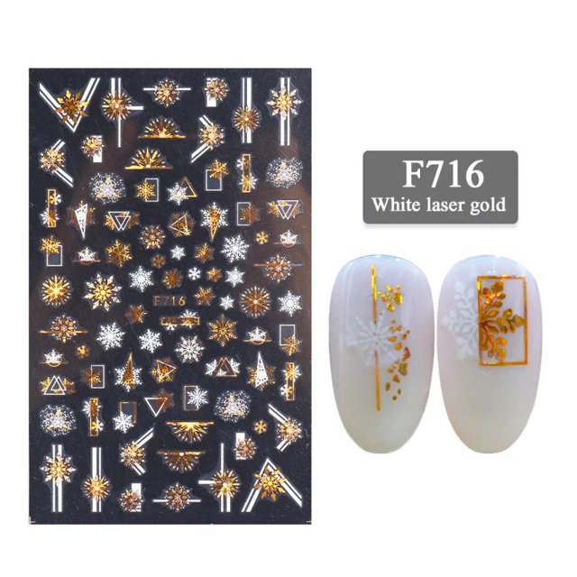 Pegatinas 3D de Calavera, murciélago, Papá Noel, alce, accesorios para uñas, deslizadores de uñas, calcomanías de Halloween, decoraciones de Arte de uñas