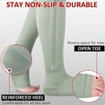 thumbnail image 6 of Ailaka Zipper Compression Socks, 15-20 mmHg Knee High Open Toe Compression Socks for Men Women, Grey,1 Pair, 6 of 8