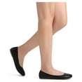 thumbnail image 5 of BURUDANI Women's Flats Solid Plain Walking Classic Casual Ballet Flats Slip on Shoes BLACK Size 11, 5 of 5