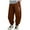 Brown, variant on Boys Wide Leg Baggy Cargo Pants Boys Pantschildren's Loose Casual Comfortable Pants Mid Size Children's Leg Tied Pants Sports Pants