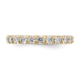 thumbnail image 4 of 14k Yellow Gold U-Cut Set Diamond Eternity Wedding Band Anniversary Ring Size 7 - 2 Ct., 4 of 5