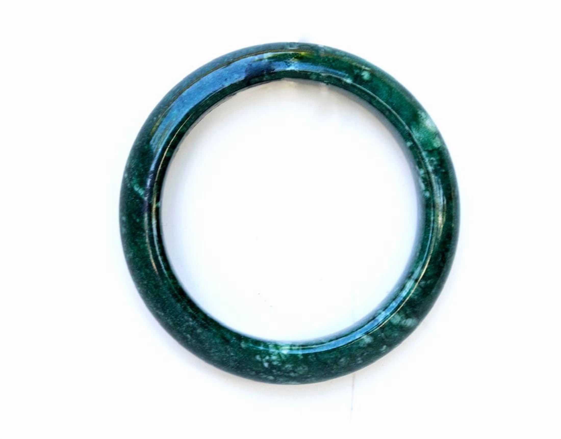 Original Onyx Natural Marble Handmade Jadeite Color Bracelet/Bangles - Elegant Stone Jewelry for Women Jade Color Bracelets