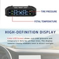 thumbnail image 4 of Tire Pressure Monitoring System, TPMS Sensors Set Of 4, Tire Pressure Gauge With Solar And USB Charger, With Color LCD Screen Real-time Display For Car RV SUV-black, 4 of 6