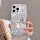 thumbnail image 3 of Funda de lujo para iPhone 14, 13, 15, 16 Pro Max, con mariposa plateada y láser, para iPhone 11, 12 Pro Max, XS, XR, 7, 8, 14, 15 Plus, 3 of 5