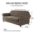 thumbnail image 3 of Subrtex Sofa Slipcovers Stretch Couch Protector Covers 2-Piece Spandex Printing Furniture Cover Home Decor(Loveseat,Coffee), 3 of 6