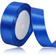 thumbnail image 1 of LAICAIW Solid Color Blue Satin Ribbon, 1 Inches x 25 Yards Royal Blue Fabric Satin Ribbon for Gift Wrapping, Crafts, Hair Bows Making, Wreath, Wedding Party Decoration and Other Sewing Projects, 1 of 7
