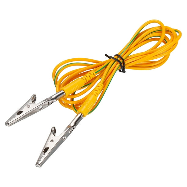 Cable de conexión a tierra ESD con clip de cocodrilo de 1.8m/71" de largo