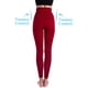 thumbnail image 3 of Leggins para hombre, cintura alta, compresión, control de barriga, color rojo XL, 3 of 7