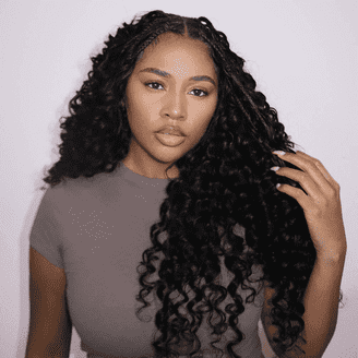 20 Inch Curly Human Hair Extensions Knotless Pre-Separated Wet Wavy Ship From US] Deep Wave Knotless Pre-Separated Crochet Hair  main image 2