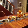 thumbnail image 4 of Table Runner Dresser Scarves 72 Inch Long,Fall Thanksgiving Harvest Pumpkin Linen Dining Table Runners Retro Blue Truck Farmhouse Barn Tabletop Scarf for Wedding Holiday Party Kitchen, 4 of 9