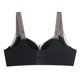 thumbnail image 2 of Women‘s Plus Size Bras Full Figure Lace Double Layer Ultimate Comfy Original Wirefree Support Bra Black D 44 Unique Bargains Sujetadores Básicos, 2 of 6