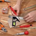 thumbnail image 5 of Adjustable Engineers Combination Square Set Kit Right Angle Ruler Combo Woodworking Carpenter Woodworking Tools Metal Ruler Framing T Ruler, 5 of 5